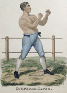 Cooper el Gitano, grabado por P. Roberts, publicado en 1822 de Isaac Robert Cruikshank